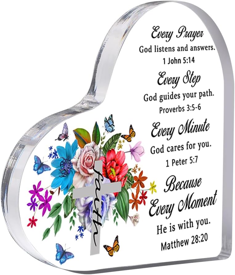 Feeldeal Spiritual & Religious Thank You Gifts for Women – Christian Desk Paperweights for Mom, Sister, Friends, Female Coworker – Birthday, Christmas, Everyday Encouragement - Image 1